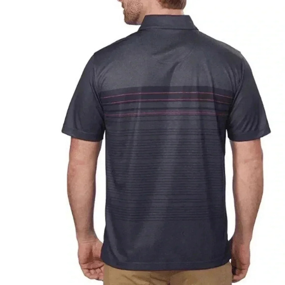 Men’s pebble beach performance golf striped polo size medium - Picture 4 of 9